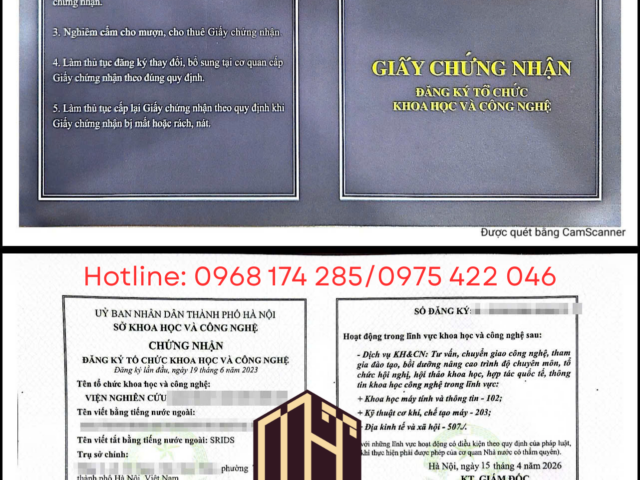 Thủ tục thành lập viện nghiên cứu
