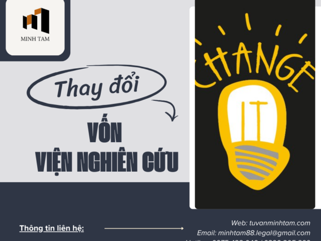 Thay đổi vốn của viện nghiên cứu