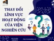 Thay đổi lĩnh vực hoạt động viện nghiên cứu