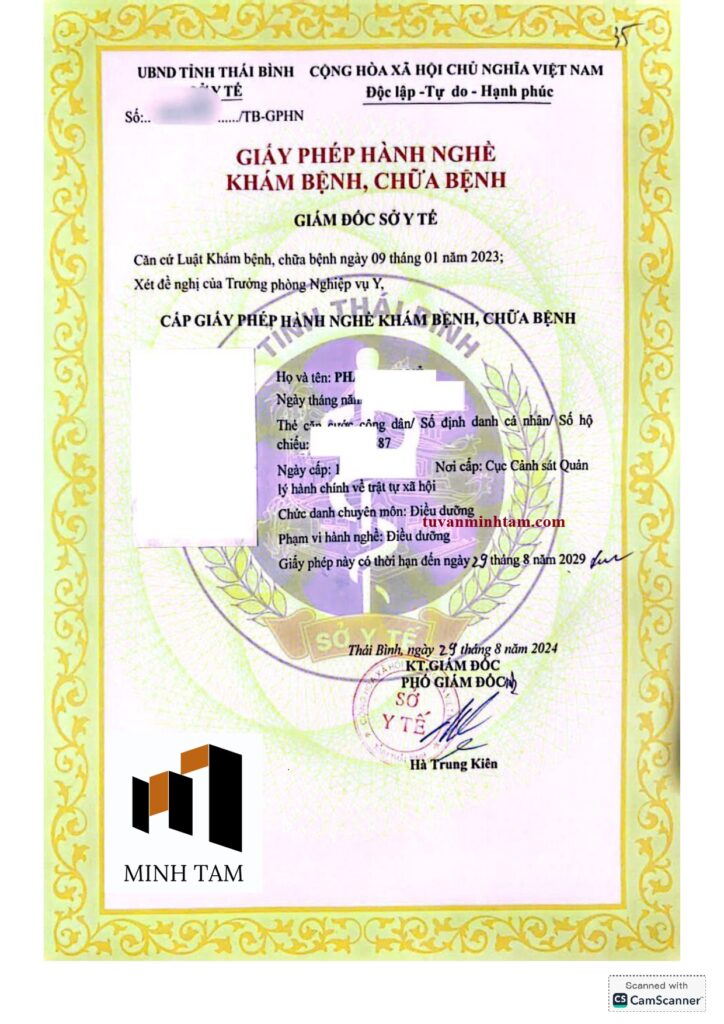 Giấy phép hành nghề khám bệnh chữa bệnh
