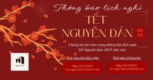 Lịch nghỉ tết nguyên đán của Minh Tâm