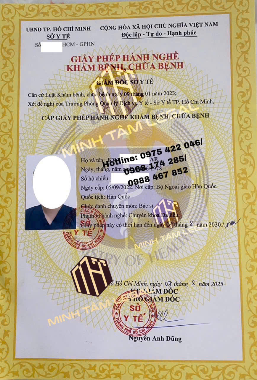 Giấy phép hành nghề cho bác sỹ nước ngoài